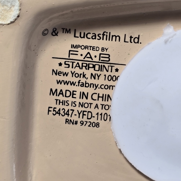 Star Wars Lucasfilm FAB NY Starpoint Ceramic Yoda Coin Piggy Bank 7.25", - Picture 10 of 14